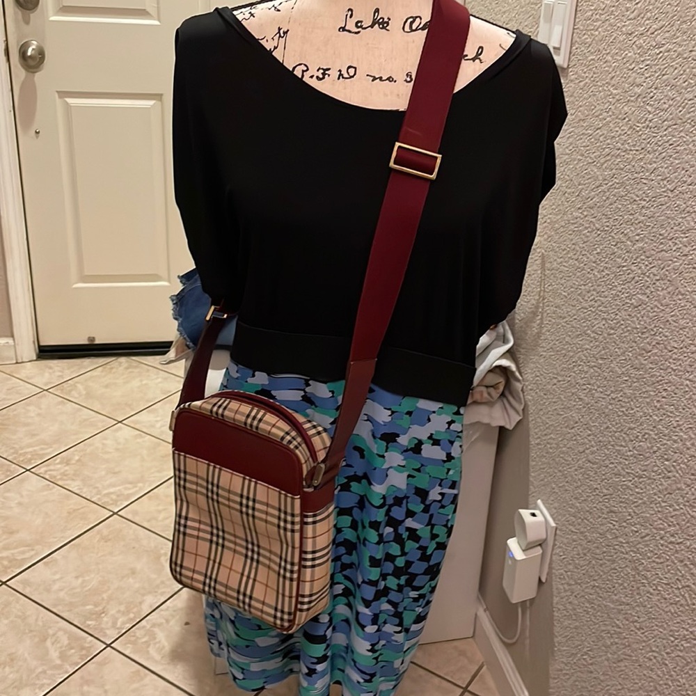 Authentic Burberry Sling Bag- Brown and Burgundy